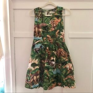 Retrolicious Modcloth Dinosaur Print Dress